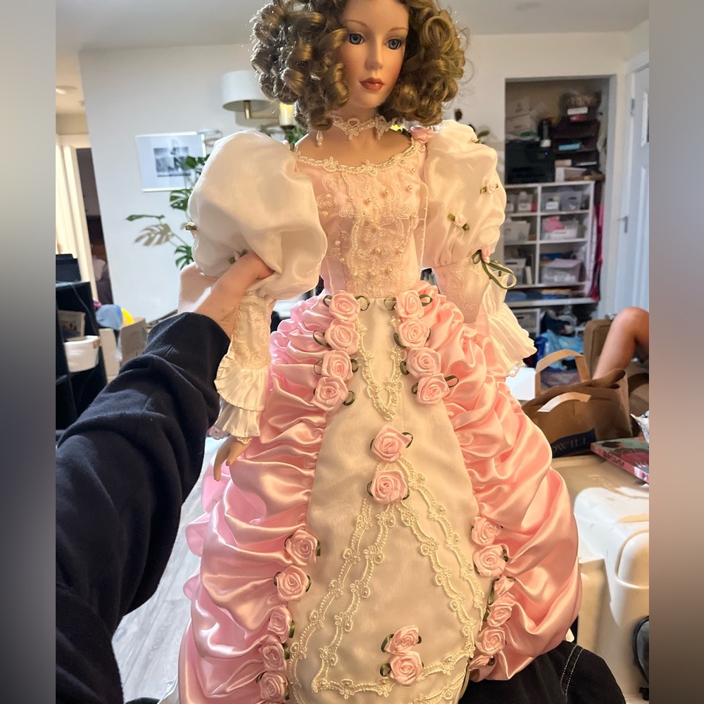 27” antique limited edition “Mona” porcelain doll, timeless collection, 64/1500